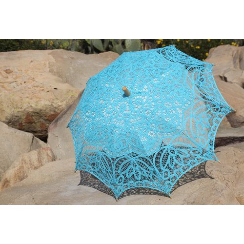 Embroidered Battenberg Lace Parasol