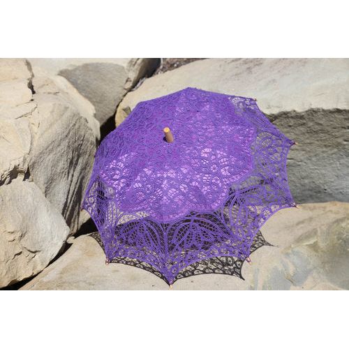 Embroidered Battenberg Lace Parasol