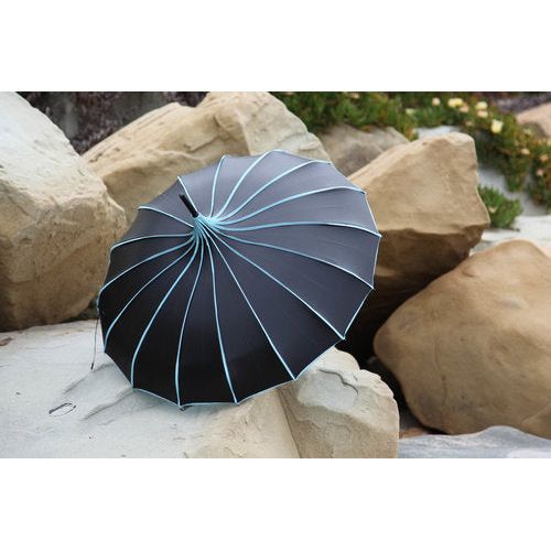 "Blacktop" Pagoda Parasol